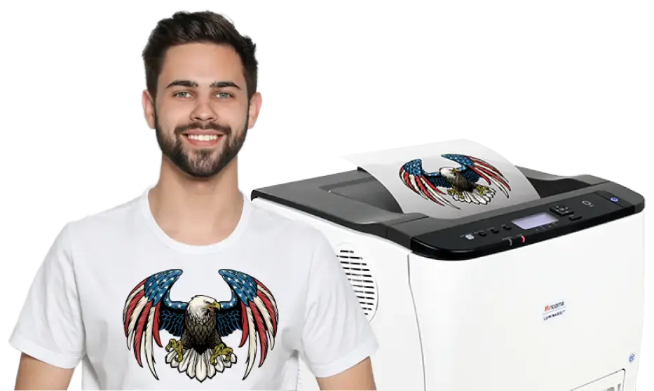 White Toner Transfer Printer + Heat Press Bundle Sale